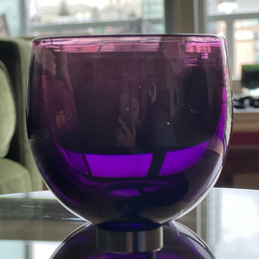 glassybaby “grape juice” drinker